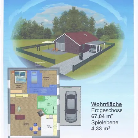 In Mit Garten Ferienhaus Sehestedt (Lower-Saxony)
